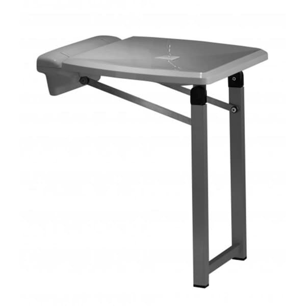 Back2Basics ABS Base & Stainless Steel AISI 304 Folding Seat with Legs - White BA3166596 - main